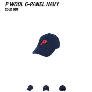 Palace Wool P Strap Back Hat